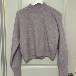 And Other Stories Mock Neck Sweater in Lavender Purple
